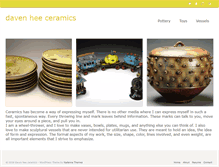 Tablet Screenshot of davenheeceramics.com